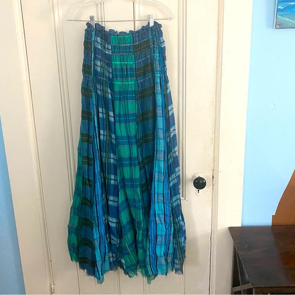 Free People | Plaid Lightweight Maxi Skirt - Picture 5 of 7
